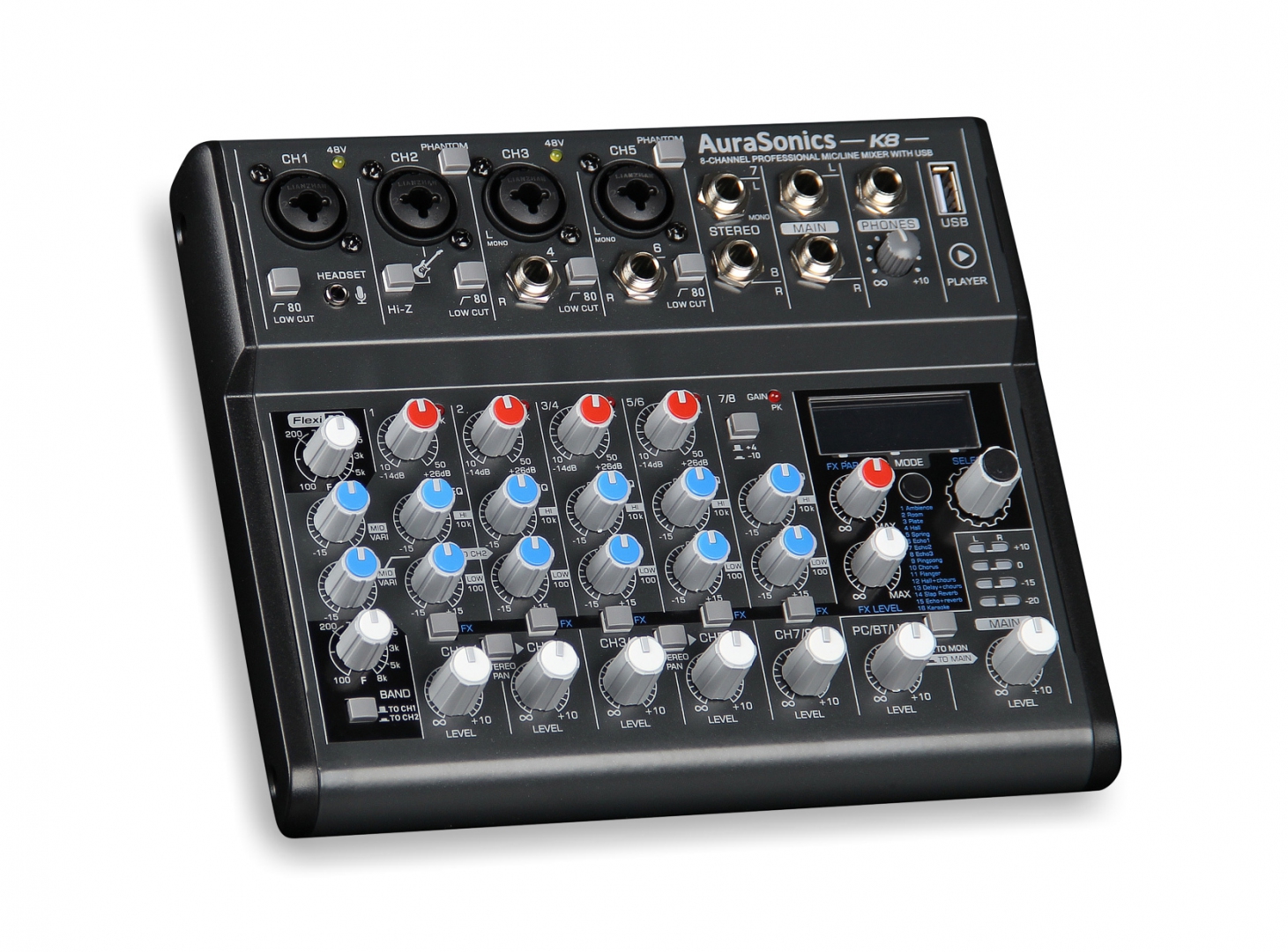AuraSonics K8 компактный микшерный пульт в Твери