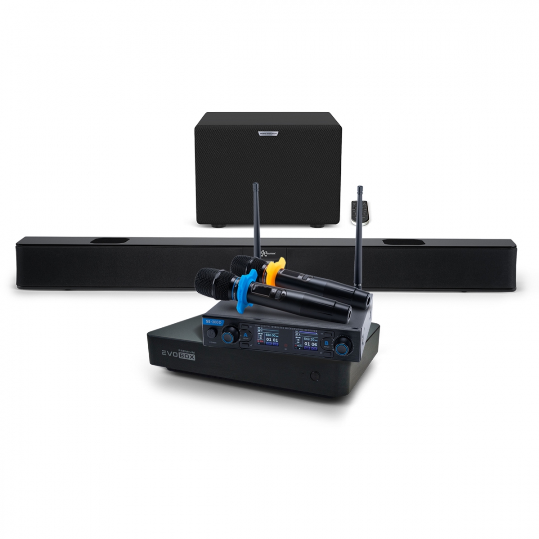 Hi-End караоке-система EVOBOX Premium + EvoSoundBar (саундбар с караоке) в Твери