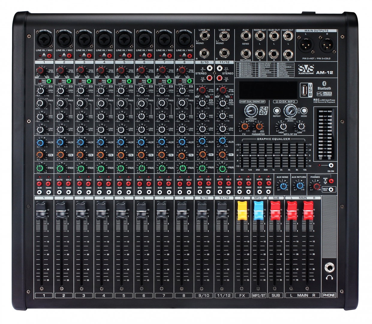 SVS Audiotechnik mixers AM-12 Микшерный пульт аналоговый, 12-канальный в Твери